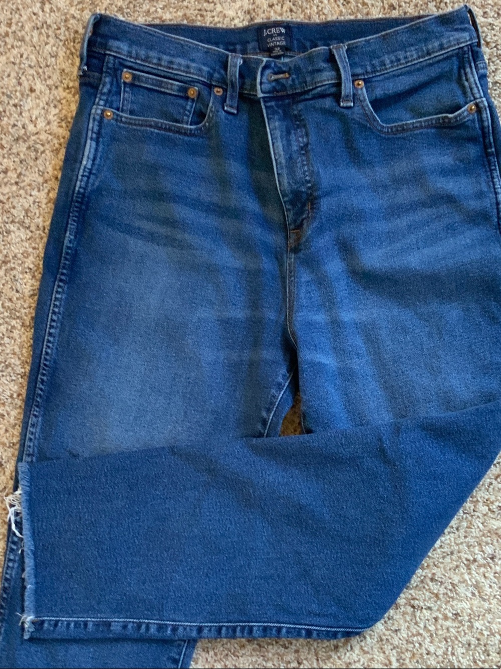 J. Crew Women’s Straight Jeans in Deep Blue Denim